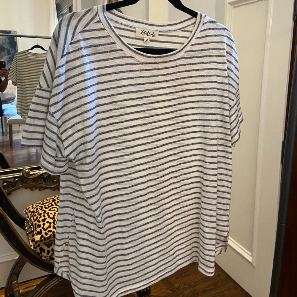 Black and white striped shirt